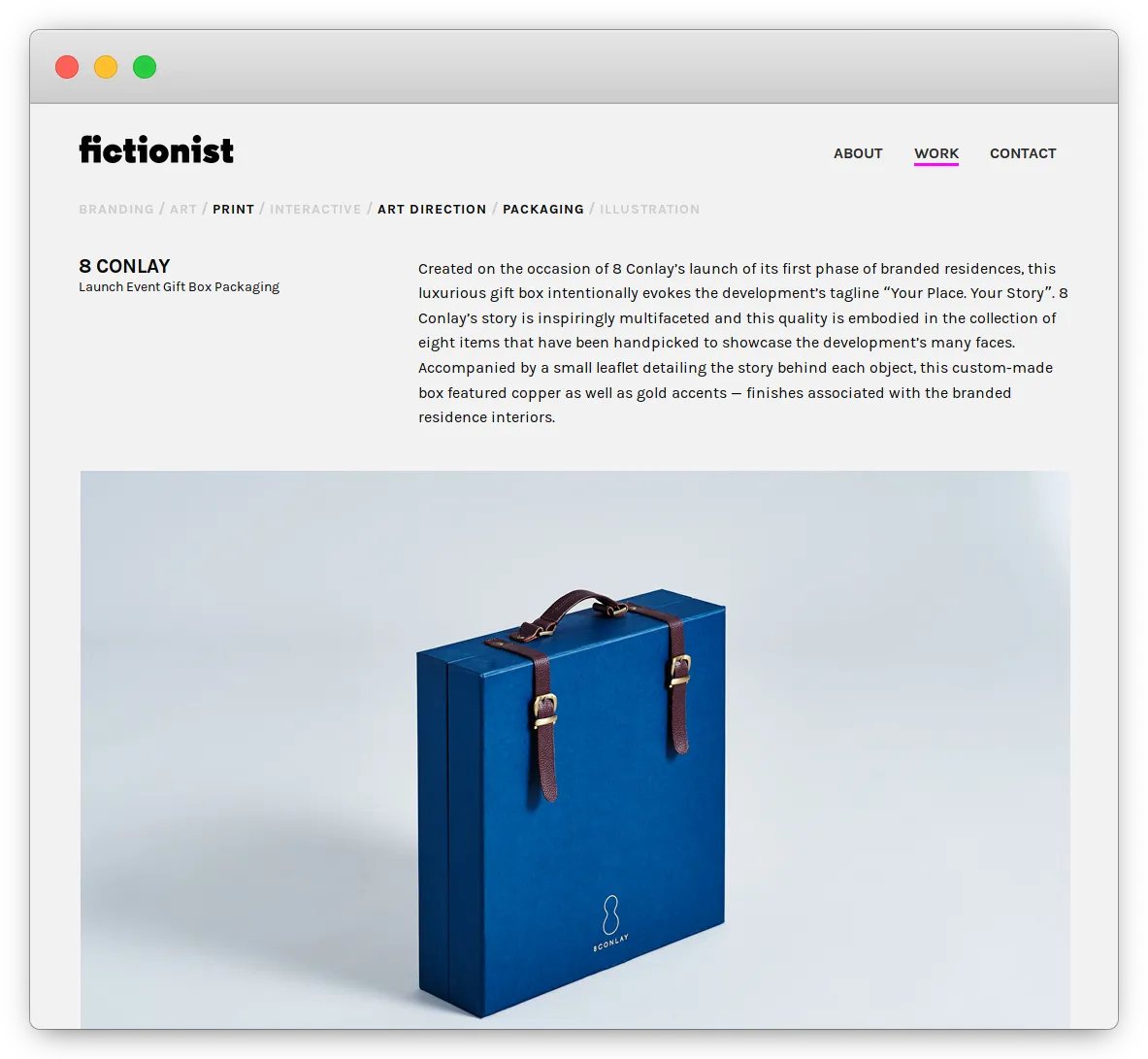 Showcase page